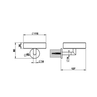 Мыльница Gessi Anello 63701.031 белый/хром